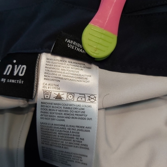🍄3/50$🍄 NIVO by Lanctôt Golf Tennis blue skort size 8 - Picture 9 of 9